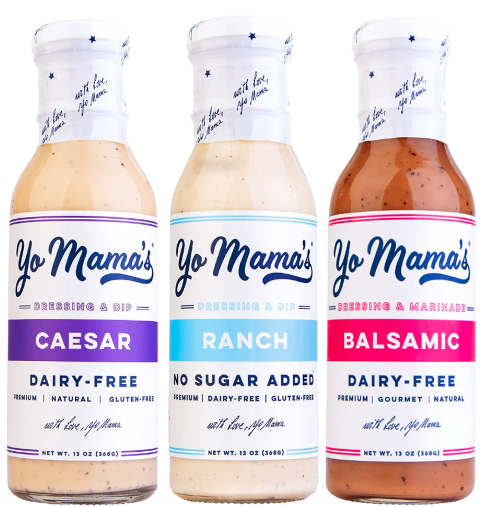 Yo Mamas Dairy Free Variety Dressing 3 pack